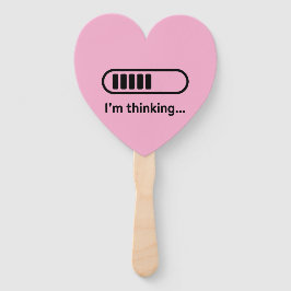 Leque Estou Pensando... Barra de Progresso Rosa Minimali