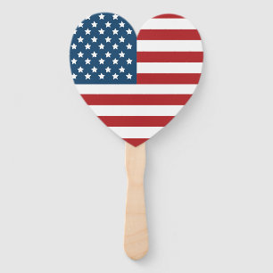 Leque Estrelas e faixas de bandeira americanas