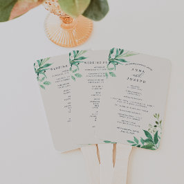 Leque Estufa | Programa de Casamento Botânico por Aquare