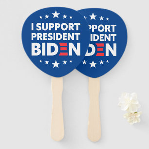 Leque Eu apoio a cor personalizada do presidente Biden S