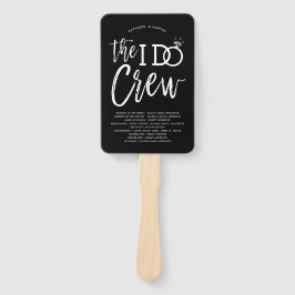 Leque Eu faço tripulação | Festa de casamento e Programa