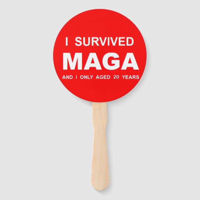 Leque Eu Sobrevivi MAGA (Frente)
