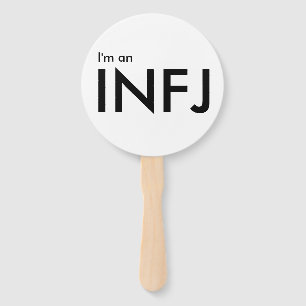 Leque Eu sou um INFJ - Personalidade Tipo Branco