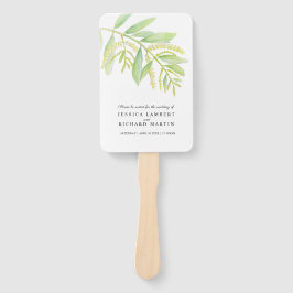 Leque Eucalyptus deixa água verde para o casamento