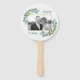 Leque Eucalyptus deixa foto do fã de casamento dizendo