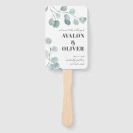 Leque Eucalyptus, Dólar prateado, Obrigado Casamento