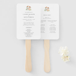 Leque Fã de Mão do Programa de Cerimônia de Pássaros do 