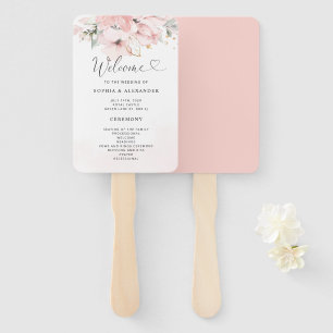 Leque Fã do programa de casamento Blush blogue