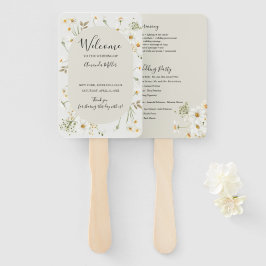 Leque Fã do programa de casamento Daisy Wildflower