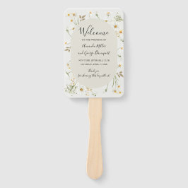 Leque Fã do programa de casamento Daisy Wildflower