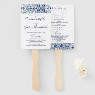 Leque Fã do programa de casamento de Azulejos Blu