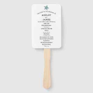 Leque Fã do programa de casamento de praia com Starfish