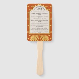 Leque Fã do Programa de Casamento Hindu Saptapadi