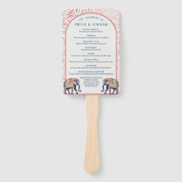 Leque Fã do Programa de Casamento Hindu Saptapadi