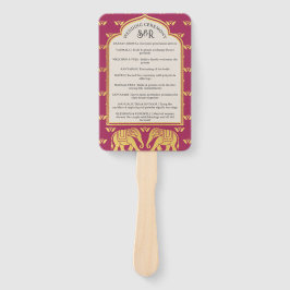 Leque Fã do Programa de Casamento Hindu Saptapadi