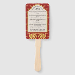 Leque Fã do Programa de Casamento Hindu Saptapadi