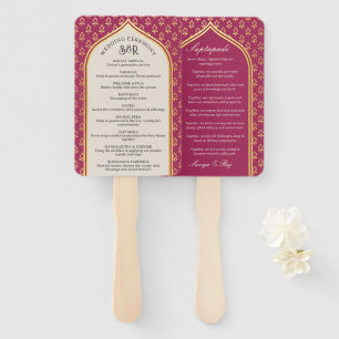 Leque Fã do Programa de Casamento Hindu Saptapadi