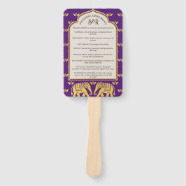 Leque Fã do Programa de Casamento Hindu Saptapadi