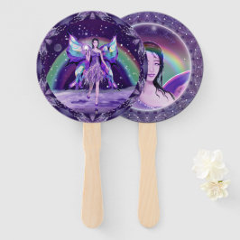 Leque Fada de chuva roxa