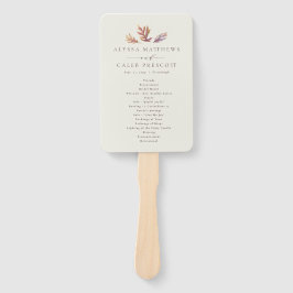 Leque Fall Folha no outono Pluma