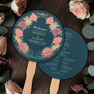 Leque Fantasy Encantado Casamento Floral Garden