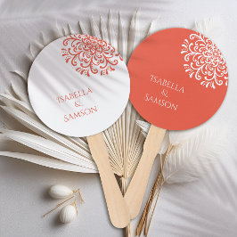 Leque Farinha Vermelha Laranja Esbranquiçada