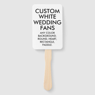 Leque FÃS BRANCOS personalizados costume do CASAMENTO d