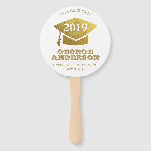 Leque Fãs da graduação - formando Dourado