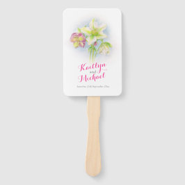 Leque Fãs do programa de casamento da Watercolor primave