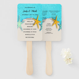 Leque Fãs do Programa de Casamento de Praia bonito Starf