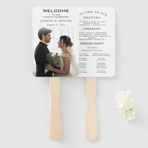 Leque Fãs do Programa de Casamento Moderno com Foto