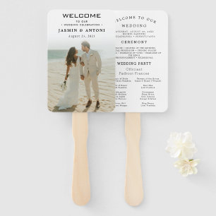 Leque Fãs do Programa de Casamento Moderno com Foto
