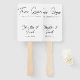 Leque favor de casamento simples festa moderna elegante