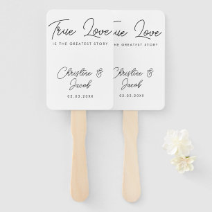 Leque favor de casamento simples festa moderna elegante
