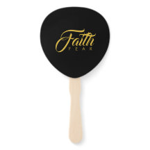 Fé sobre o medo Dourado e negro