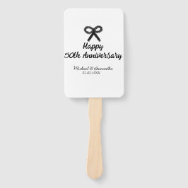 Leque Feliz 50º aniversário adicionar nome do casal data