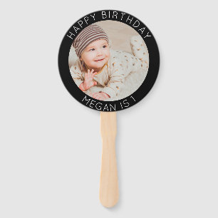 Leque Feliz Aniversário: Foto simples celebrações modern