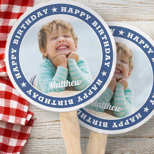 Leque Feliz Aniversário - Simples Foto Personalizada Mo