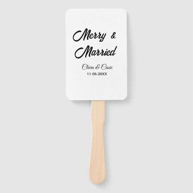 Leque Feliz e adicionar casal casado Nome data feriadoCh (Frente)