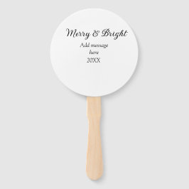 Leque Feliz e feriado de Natal brilhante adicionar mensa