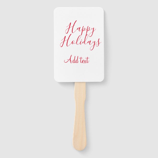 Leque Feliz feriado natalino simples mi (Frente)