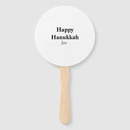 Leque Feliz Hanukkah, seu nome de imagem de texto editáv