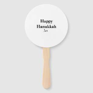 Leque Feliz Hanukkah, seu nome de imagem de texto editáv