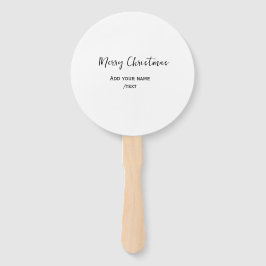 Leque Feliz Natal Elegante adiciona texto simples modern