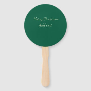 Leque Feliz Natal verde plano fundo solo feriado