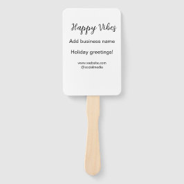 Leque Feliz vibes cartões de natal de Natal