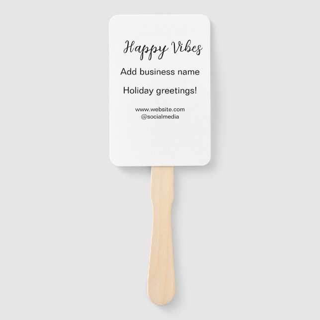 Leque Feliz vibes cartões de natal de Natal (Frente)