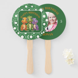 Leque Festa Adorável do Dinossauro do Bebê