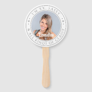 Leque Festa de aniversário Personalizada de Foto e Nome