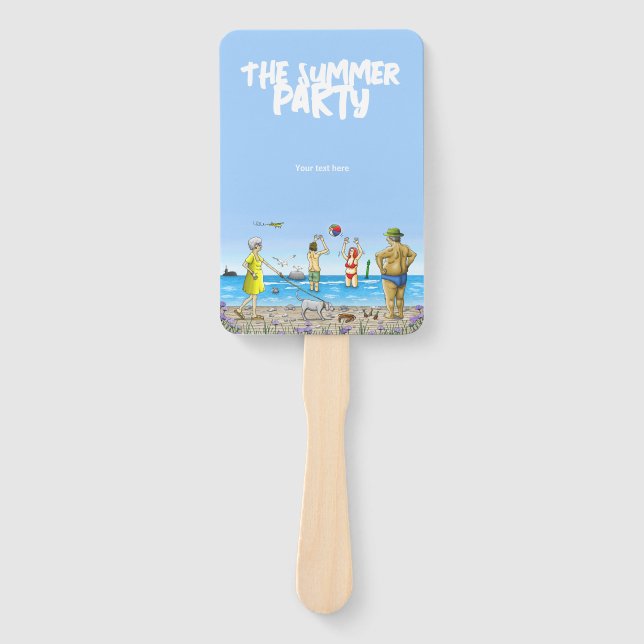 Leque Festa de Praia de Verão (Frente)